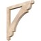 Ekena Millwork Olympic Arts & Crafts Smooth Bracket, Douglas Fir, 3 1/2"W x 40"D x 40"H BKT04X40X40OLY03SDF - alternate 1